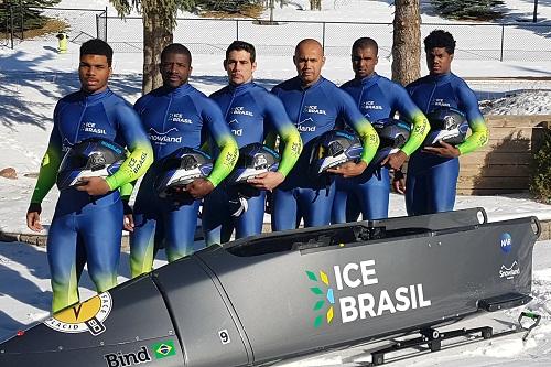 Trenó brasileiro 4-man disputa Copa América de Park City e está próximo de garantir sua quarta classificação olímpica / Foto:  Divulgação/CBDG